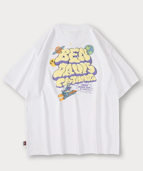 BEN DAVIS(ベンデイビス)の「【BENDAVIS/ベンデイビス】LAUNCH SMOKE TEE/スモークロゴ バックプリント 半袖Tシャツ オーバーサイズ(Tシャツ/カットソー・メンズ・ホワイト/ライトパープル/セージグリーン/ブラック・L/XL/M)」の8枚目の写真