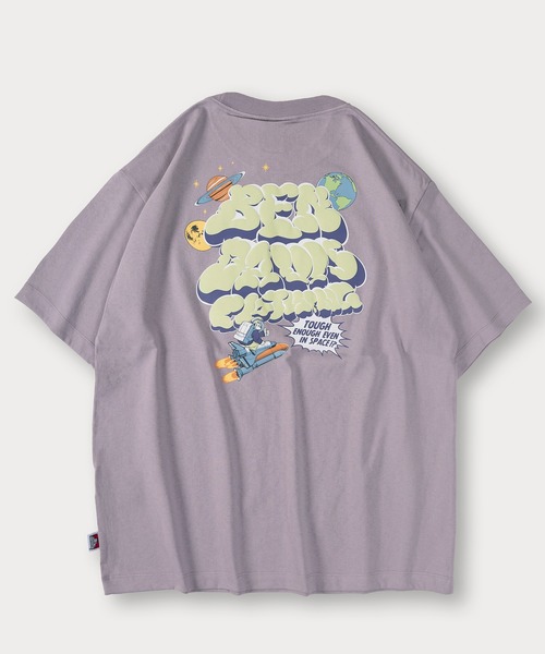 BEN DAVIS(ベンデイビス)の「【BENDAVIS/ベンデイビス】LAUNCH SMOKE TEE/スモークロゴ バックプリント 半袖Tシャツ オーバーサイズ(Tシャツ/カットソー・メンズ・ホワイト/ライトパープル/セージグリーン/ブラック・L/XL/M)」の12枚目の写真