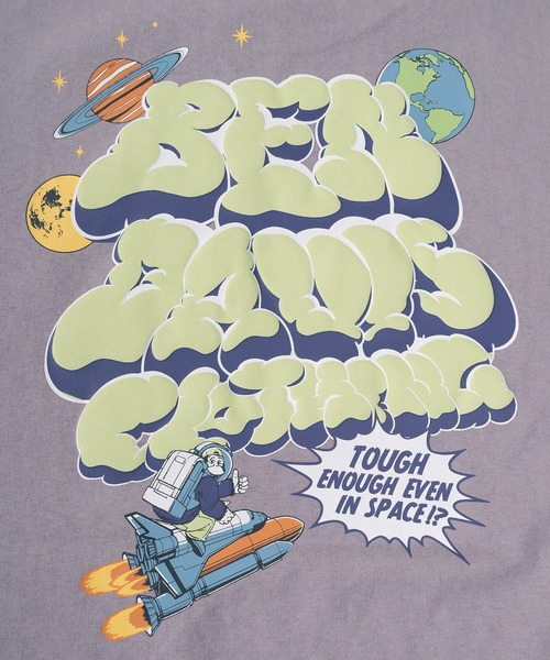 BEN DAVIS(ベンデイビス)の「【BENDAVIS/ベンデイビス】LAUNCH SMOKE TEE/スモークロゴ バックプリント 半袖Tシャツ オーバーサイズ(Tシャツ/カットソー・メンズ・ホワイト/ライトパープル/セージグリーン/ブラック・L/XL/M)」の17枚目の写真