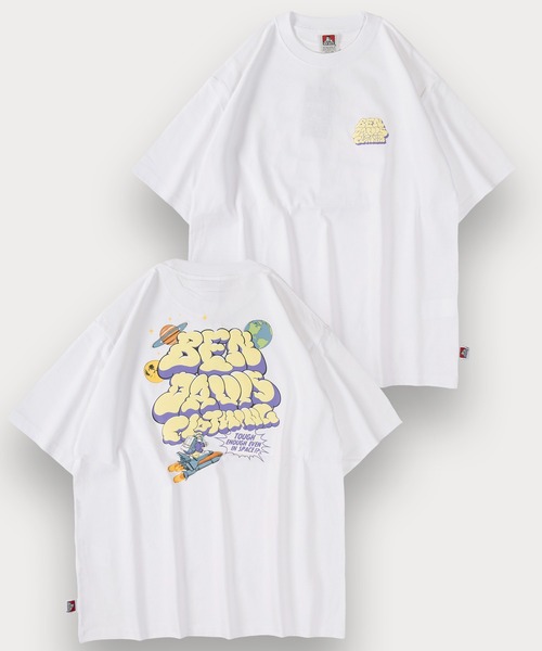 BEN DAVIS(ベンデイビス)の「【BENDAVIS/ベンデイビス】LAUNCH SMOKE TEE/スモークロゴ バックプリント 半袖Tシャツ オーバーサイズ(Tシャツ/カットソー・メンズ・ホワイト/ライトパープル/セージグリーン/ブラック・L/XL/M)」の19枚目の写真
