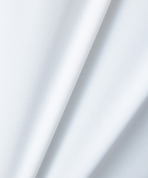 A/C DESIGN BY ALPHA CUBIC(エーシーデザインバイアルファキュービック)の「【接触冷感】ボウタイ風ブラウス(Tシャツ/カットソー・レディース・オフホワイト/ブルー/ブラック・M/L)」の13枚目の写真