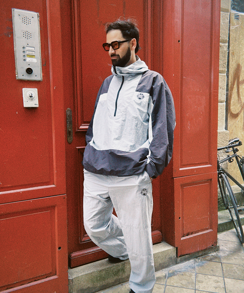 ddp（ディーディーピー）の「DDP 417別注 ダブルニーパンツ（カーゴパンツ・メンズ・チャコールグレー/ブラック・MEDIUM/LARGE）」の5枚目の写真