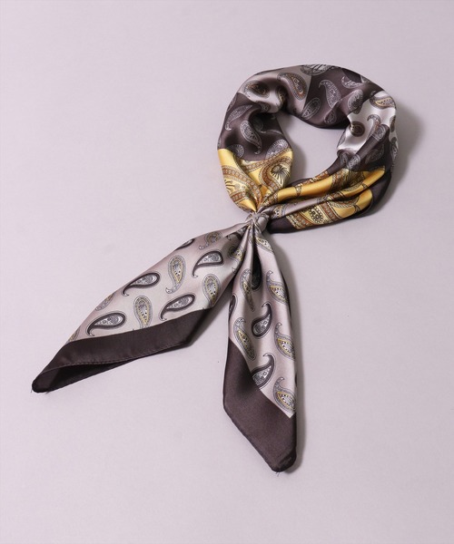 BAYBLO（ベイブロ）の「(BL)【ユニセックス】【リング付き】アソート柄 プリント スカーフ（バンダナ/スカーフ・メンズ・レッド系4/ブラック系4/ホワイト系3/グリーン系2/ブラック系3/ネイビー系4/ブラウン系1/ホワイト系1/イエロー系2/オレンジ系2/ベージュ系4・ONE SIZE）」の22枚目の写真