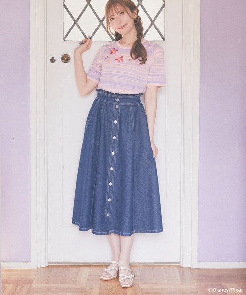 Areeam（アリーム）の「モンスターズインク/ブー/マルチボーダーニット（ニット/セーター・レディース・ライトピンク・FREE）」の4枚目の写真