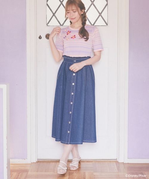 Areeam（アリーム）の「モンスターズインク/ブー/マルチボーダーニット（ニット/セーター・レディース・ライトピンク・FREE）」の6枚目の写真