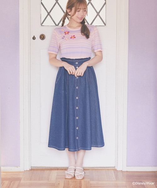 Areeam（アリーム）の「モンスターズインク/ブー/マルチボーダーニット（ニット/セーター・レディース・ライトピンク・FREE）」の7枚目の写真