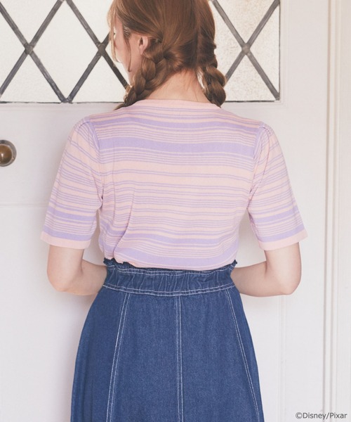 Areeam（アリーム）の「モンスターズインク/ブー/マルチボーダーニット（ニット/セーター・レディース・ライトピンク・FREE）」の11枚目の写真