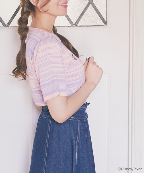 Areeam（アリーム）の「モンスターズインク/ブー/マルチボーダーニット（ニット/セーター・レディース・ライトピンク・FREE）」の10枚目の写真