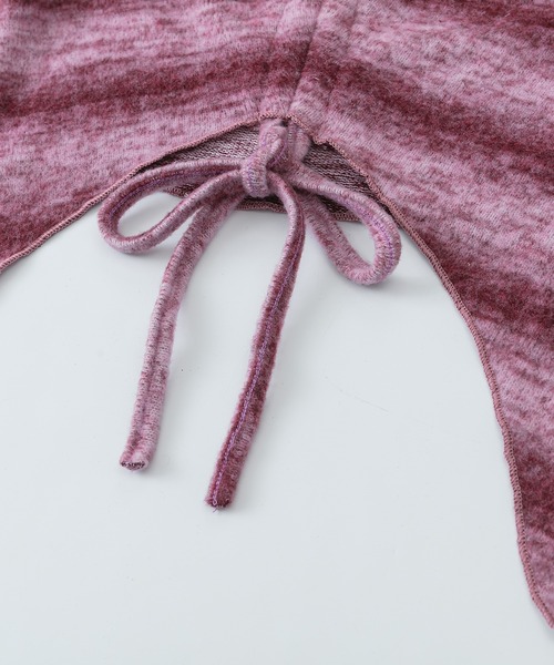 HOOK(フック)の「【HOOK】for girls グラデーションボーダーシャーリングプルオーバー(Tシャツ/カットソー・レディース・ブラック/ピンク・L/S/M)」の21枚目の写真