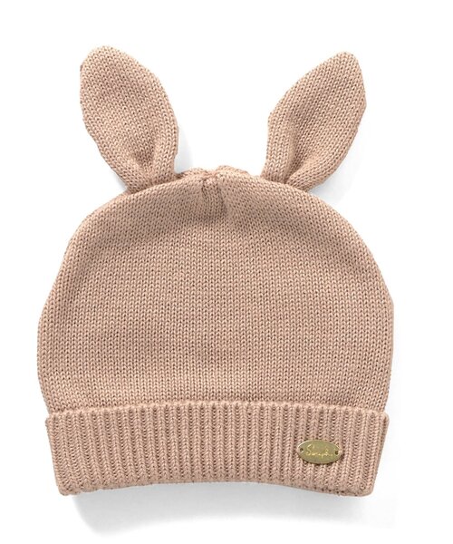 Seraph（セラフ）の「アニマルニット帽（ニットキャップ/ビーニー・キッズ・キナリ/ブラウン/ピンク・46/48/50）」の3枚目の写真