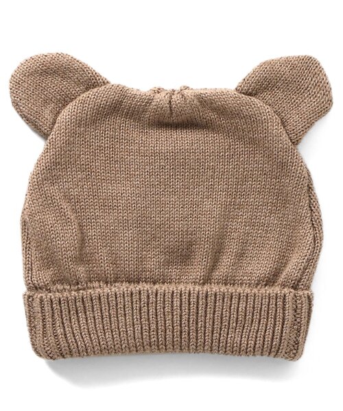 Seraph（セラフ）の「アニマルニット帽（ニットキャップ/ビーニー・キッズ・キナリ/ブラウン/ピンク・46/48/50）」の10枚目の写真