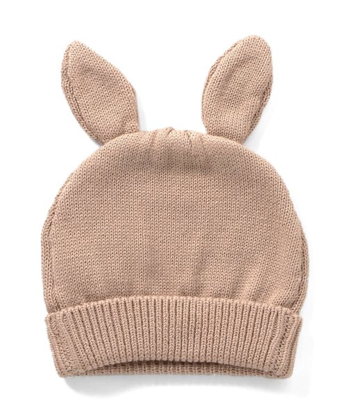 Seraph（セラフ）の「アニマルニット帽（ニットキャップ/ビーニー・キッズ・キナリ/ブラウン/ピンク・46/48/50）」の8枚目の写真