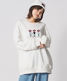 【RE730】なみおくん刺繍ビッグシルエットトレーナー