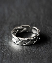 Rocky Monroe（ロッキーモンロー）の「新色追加 925シルバーリング サイズ調整可能 ユニセックス変形デザイン（リング）」