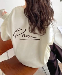 classicalelf | 立体感のある刺繍がキャッチー。paeanバック刺繍BIG刺繍裏起毛スウェット(スウェット)