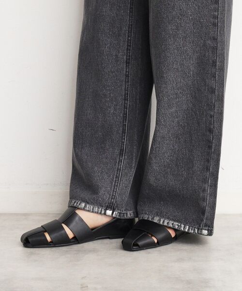 THE SHOP TK (ザ ショップ ティーケー )の「【@BAILA掲載】クリスタル&箔プリントワイドデニムパンツ(デニムパンツ・レディース・グレー系/ブルー系/ブルー系3/チャコール・12/11)」の11枚目の写真