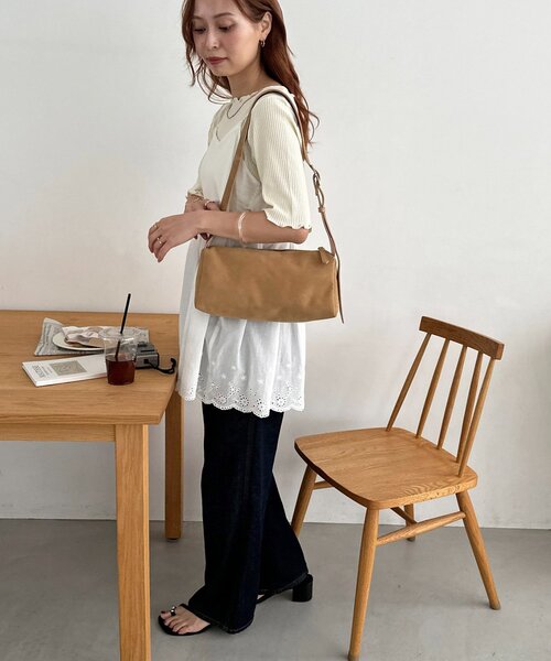 DISCOAT(ディスコート)の「マルチWAYワンハンドルショルダーバッグ《詳細動画あり》(ショルダーバッグ・レディース・オリーブ/ブラック/ブラウン/シルバー/ベージュ/サンドベージュ/ライトグレー/ベージュ系その他・FREE)」の11枚目の写真