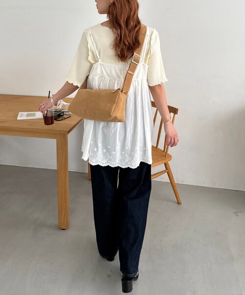 DISCOAT(ディスコート)の「マルチWAYワンハンドルショルダーバッグ《詳細動画あり》(ショルダーバッグ・レディース・オリーブ/ブラック/ブラウン/シルバー/ベージュ/サンドベージュ/ライトグレー/ベージュ系その他・FREE)」の12枚目の写真