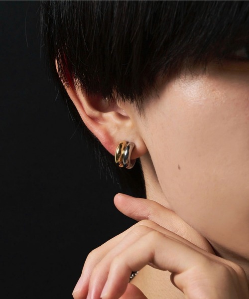 WEGO（ウィゴー）の「WEGO/ステンレスデザインピアス（ピアス（両耳用）・メンズ・その他3/その他2/その他1・FREE）」の3枚目の写真