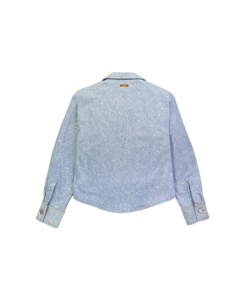 MSGM（エムエスジーエム）の「マルチポケット グリッターデニムジャケット（デニムジャケット・レディース・ライトブルー・38）」の6枚目の写真