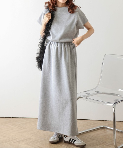SUGAR BISKET（シュガービスケット）の「トップス＆スカート セットアップ（セットアップ・レディース・ブラック/グレー/ベージュ・フリー）」の8枚目の写真