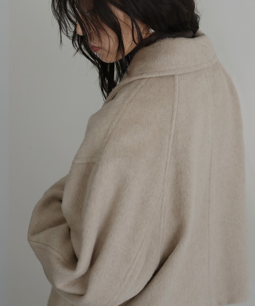 フェイクビーバー ショート丈Wジップブルゾン（ブルゾン）｜hellam（へ