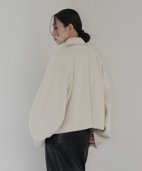hellam（へラム）の「フェイクビーバー ショート丈Wジップブルゾン