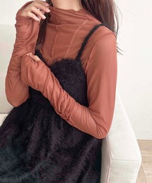 【apres jour clair】ギャザースリーブシアートップス【ZOZOTOWN限定アイテム】