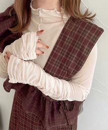 【apres jour clair】ギャザースリーブシアートップス【ZOZOTOWN限定アイテム】