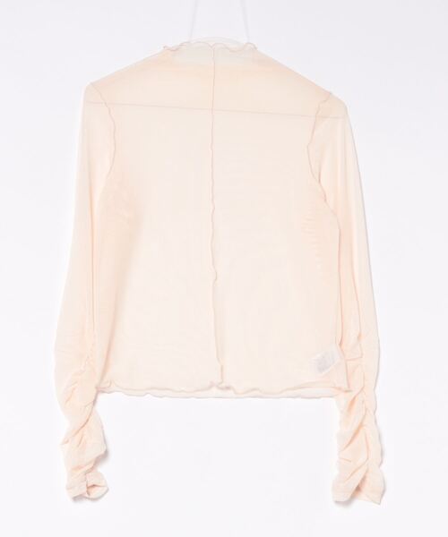 apres jour clair(アプレジュールクレア)の「【apres jour clair】ギャザースリーブシアートップス【ZOZOTOWN限定アイテム】(Tシャツ/カットソー・レディース・オレンジ/ブラック/アイボリー・X-LARGE/フリー)」の6枚目の写真