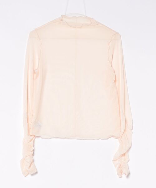 apres jour clair(アプレジュールクレア)の「【apres jour clair】ギャザースリーブシアートップス【ZOZOTOWN限定アイテム】(Tシャツ/カットソー・レディース・オレンジ/ブラック/アイボリー・X-LARGE/フリー)」の9枚目の写真