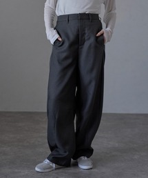 【MINERTE】twill curved pants / ヘザーエステルツイルカーブパンツ / セットアップ可能