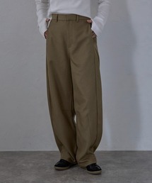 【MINERTE】twill curved pants / ヘザーエステルツイルカーブパンツ / セットアップ可能
