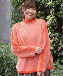 モヘアタッチラインプルオーバー