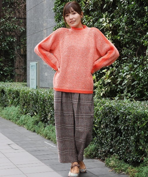 チチカカ(チチカカ)の「モヘアタッチラインプルオーバー(ニット/セーター・レディース・オレンジ/グリーン/ブルー・FREE)」の6枚目の写真