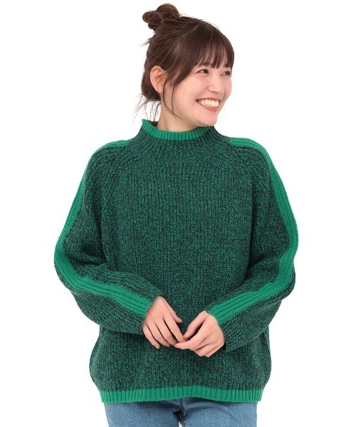 チチカカ(チチカカ)の「モヘアタッチラインプルオーバー(ニット/セーター・レディース・オレンジ/グリーン/ブルー・FREE)」の7枚目の写真