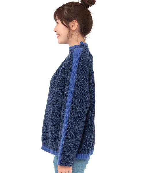 チチカカ(チチカカ)の「モヘアタッチラインプルオーバー(ニット/セーター・レディース・オレンジ/グリーン/ブルー・FREE)」の10枚目の写真