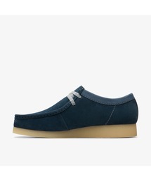 新品◎Clarksワラビー　ネイビー　グレイッシュブルー　IENA 23センチ イエナ IENA 【Clarks/クラークス】WALLABEE ワラビー
