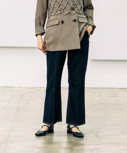 ひろ2点 GOODデニムフレアパンツ/118368｜グローバルワークの通販｜&mall