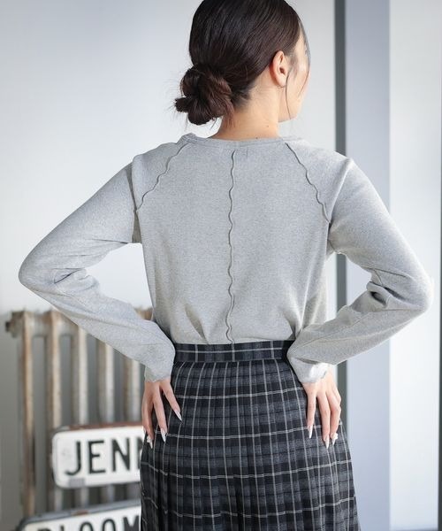 PBLIM（ページボーイリム）の「PBLIM/ロゴシシュウリブプルオーバー（Tシャツ/カットソー・レディース・イエロー/ブラック/グレー・FREE）」の18枚目の写真