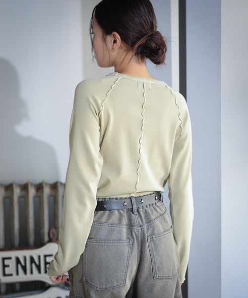 PBLIM（ページボーイリム）の「PBLIM/ロゴシシュウリブプルオーバー（Tシャツ/カットソー・レディース・イエロー/ブラック/グレー・FREE）」の20枚目の写真