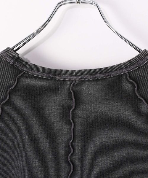 PBLIM（ページボーイリム）の「PBLIM/ロゴシシュウリブプルオーバー（Tシャツ/カットソー・レディース・イエロー/ブラック/グレー・FREE）」の4枚目の写真