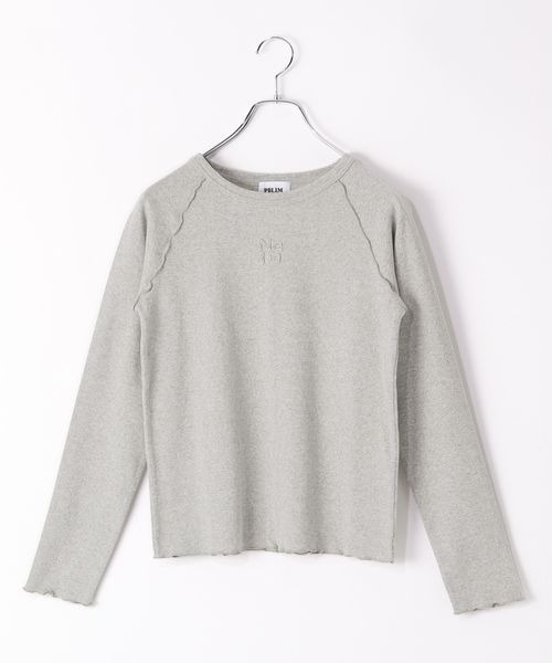 PBLIM（ページボーイリム）の「PBLIM/ロゴシシュウリブプルオーバー（Tシャツ/カットソー・レディース・イエロー/ブラック/グレー・FREE）」の5枚目の写真