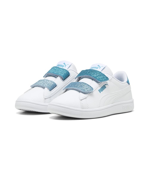 セール】PUMA/プーマ キッズ スニーカー キラキラ ラメ ベルクロ