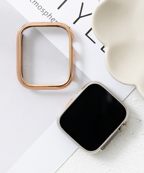 emonique(エモニーク)の「スマートウォッチケース Apple Watch ケース【41/45/49mm対応】(デジタル腕時計・レディース・シルバー/クリア/ブラック/ゴールド/ピンクゴールド・41/45/49)」の4枚目の写真