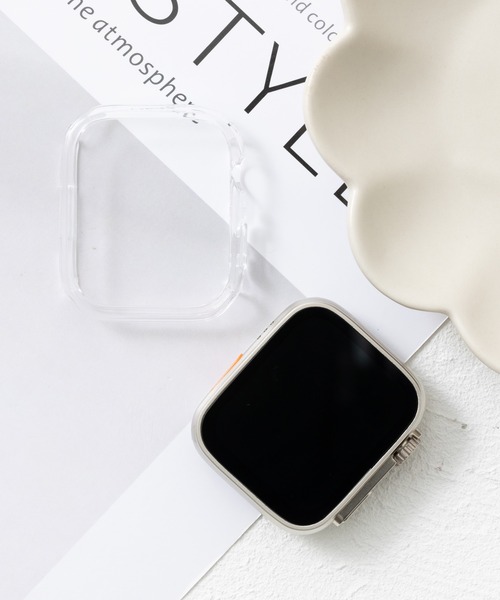 emonique(エモニーク)の「スマートウォッチケース Apple Watch ケース【41/45/49mm対応】(デジタル腕時計・レディース・シルバー/クリア/ブラック/ゴールド/ピンクゴールド・41/45/49)」の5枚目の写真