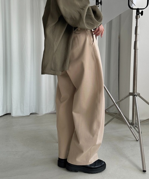 新品未使用ELLIE ベージュ コクーンパンツ M studio CLIP（スタディオクリップ） パンツ 「みんなのリクエスト