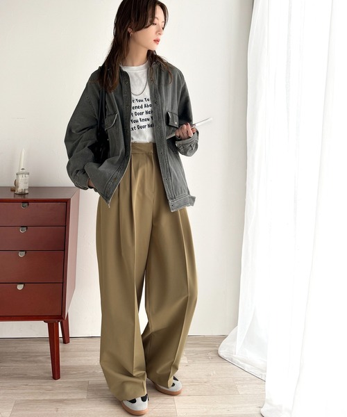 classicalelf（クラシカルエルフ）の「トレンド＆レトロのいいとこ取り！綿100％デニム素材ビッグシルエットジャケット（長袖）（デニムジャケット・レディース・インディゴブルー/ブラック/ブルー・LARGE/MEDIUM/SMALL/X-LARGE）」の18枚目の写真