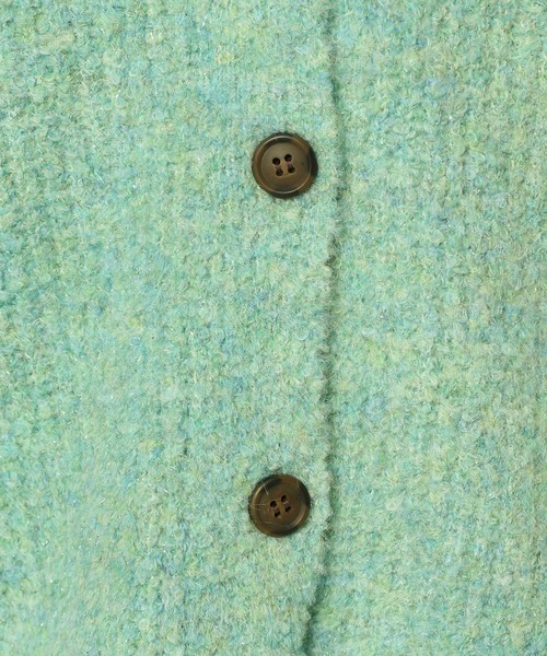 mysty woman(ミスティウーマン)の「メランジラメブークレカーディガン 151996(カーディガン/ボレロ・レディース・ブラウン/アイボリー/ブルー/チャコールグレー/ライトグリーン・FREE)」の18枚目の写真