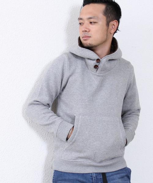 coen(コーエン)の「ボリュームネックパーカー【ブラック⇒WEB限定カラー】(パーカー・メンズ・ブラック/グレー/ベージュ/ネイビー・X-LARGE/LARGE/MEDIUM/SMALL)」の8枚目の写真